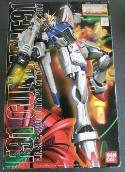 MG ガンプラ F91 全塗装 ジオラマ ガンダム 発光 スジボリ 宇宙世紀