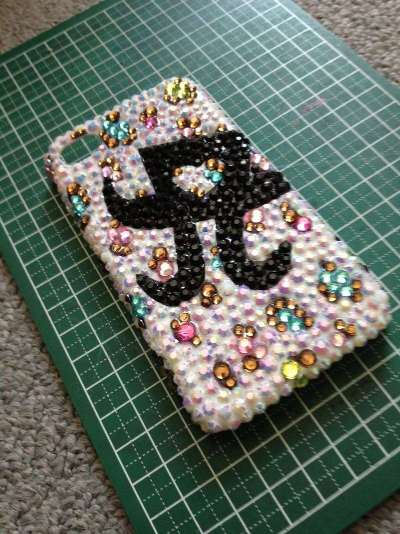 オリジナルiPhoneケース デコ スワロフスキー □iPhone全機種対応□iPhoneケース×スワロフスキーデコ