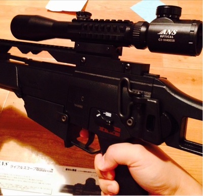 G36Cにスコープ取付け G36Cにスコープ取付け