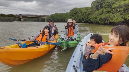 カヌー　現地引き取り 引き潮の流れに苦戦しました。