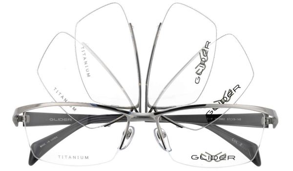 薄型非球面レンズセット グライダー GLIDER メガネフレーム GD-2012 度付き対応 近視 遠視 老眼鏡 遠近両用 単式アルバイト - メガネ （度あり、度数注文可）