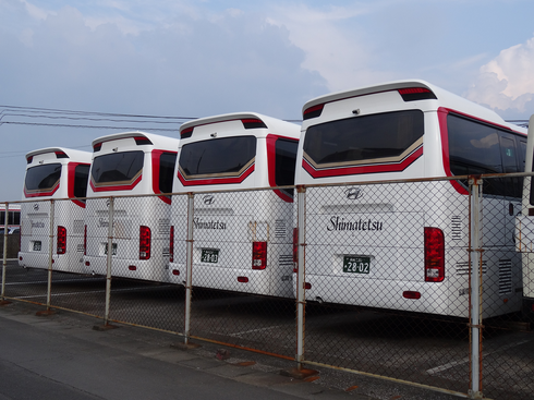 速報 島鉄バス貸切車に新車登場 しかもその新車は