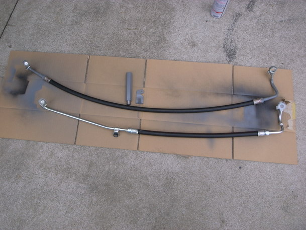 三菱 デリカD5 パワステホース延長＆シフトレバー加工