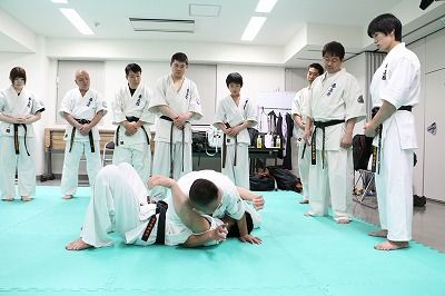 三浦師範代 禅道会空手の指導に 三浦師範代 禅道会空手の指導に